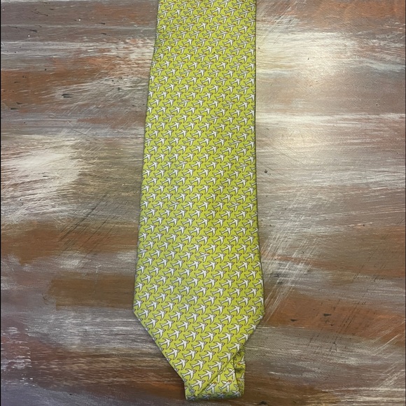 Hermes Tie - ‘It’s a Bird it’s a plane’ RARE - Picture 1 of 5